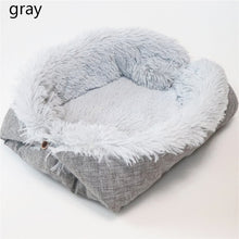 Load image into Gallery viewer, Removable Cat Sleeping Bag Sofas Mat Hamburger Dog House Short Plush Small Pet Bed Warm Puppy Kennel Nest Cushion Pet Products