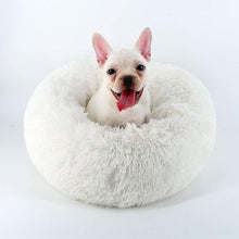 Load image into Gallery viewer, Long Plush Super Soft Pet Cat Bed Kennel Dog Round Cat Winter Warm Sleeping Bag Puppy Cushion Mat Portable Cat Supplies