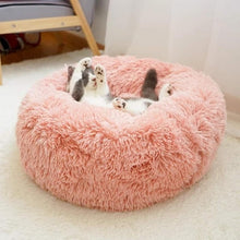 Load image into Gallery viewer, Long Plush Super Soft Pet Cat Bed Kennel Dog Round Cat Winter Warm Sleeping Bag Puppy Cushion Mat Portable Cat Supplies