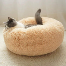 Load image into Gallery viewer, Long Plush Super Soft Pet Cat Bed Kennel Dog Round Cat Winter Warm Sleeping Bag Puppy Cushion Mat Portable Cat Supplies