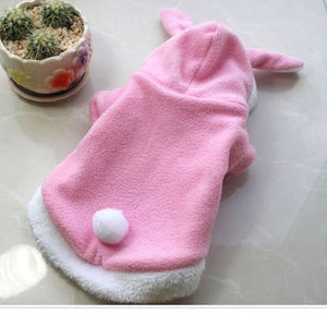 Cat Clothes Mascotas Costume Clothes For Pet Hoodies Cute Rabbit Cat Kitten Clothing Puppy Fleece Warm Pet Cat Jacket Outfit