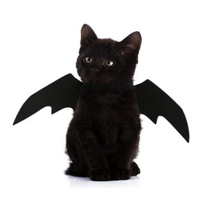 2019 New OLN Pet Dog Cat Bat Wing Cosplay Prop Halloween Bat Fancy Dress Costume Outfit Wings Cat Costumes Photo Props Headwear