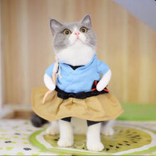 Load image into Gallery viewer, New Funny Cat Dog Costume Uniform Suit Cat Clothes Costume Puppy Clothes Dressing Up Suit Party Clothing For Cat Cosplay Clothes